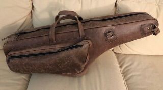 Vintage Leather Tenor Sax Gig Bag