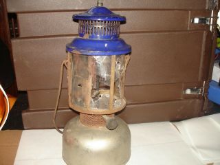 Vintage American Gas Machine Ready Lite Lantern Blue Top Agm