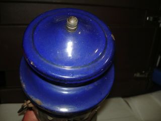 Vintage American Gas Machine Ready lite lantern blue top AGM 3