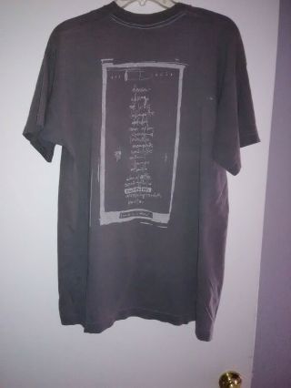 Vintage Pearl Jam 1994 Concert Tour T Shirt Sz.  XL Grey 2 Sided 4