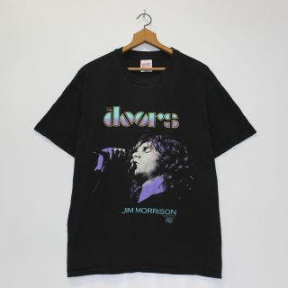 Vintage 1990 The Doors Jim Morrison Dance On Fire T - Shirt Size Xl Black