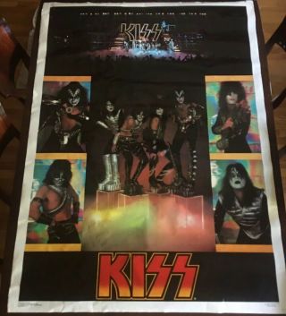 Kiss 1977 Love Gun 3001 Jumbo Poster Vintage Aprox - 40”x60”
