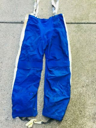 Vintage Pre Owned Cooperall Ice Hockey Pants,  Shell,  Adult Large Blue & White 4