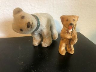 2 Rare Antique Vintage Steiff style small Teddy Bears 1920s 30s 2
