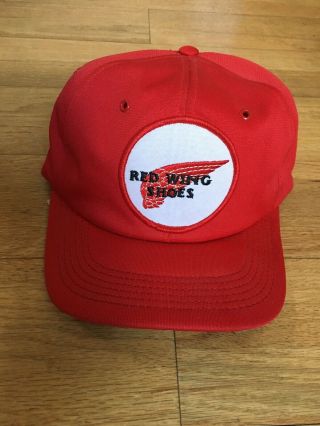 Vtg Red Wing Shoes Snapback Made In Usa