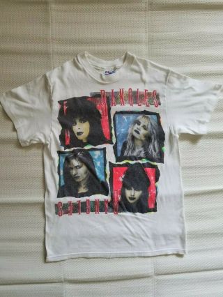Vintage 80s The Bangles T - Shirt Size S/m Pop Rock Band Group White
