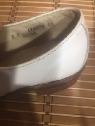 Women ' s CLASSICS by FOOTJOY Vintage Leather Golf Shoes 90142 Sz 8 White 5