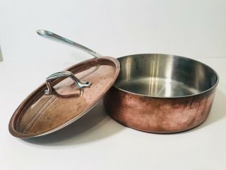 All - Clad Copper 8” Saute Pan Stainless Cookware Vintage