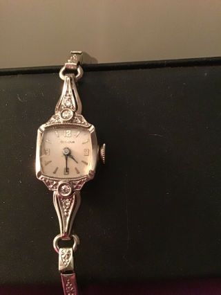 Vintage Ladies Bulova Diamond Watch