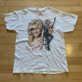 Vintage Dolly Parton T Shirt Delta Large Usa 90s Vtg