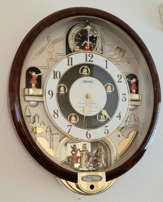 Vintage Seiko " The Beatles " Melodies In Motion Musical Wall Clock | 7 Songs