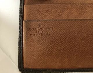 Authentic Vintage Louis Vuitton Brown Monogram Card Case Wallet Bifold 30 4