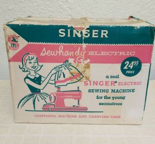 Vintage Singer Sewhandy Electric Sewing Machine,  1961