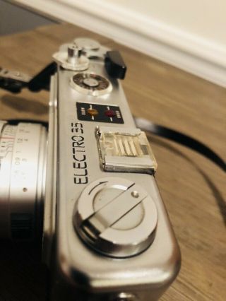 Vintage Yashica Electro 35 GSN Rangefinder 45mm Film Camera Color Lens w Case 3