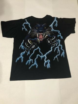 Vintage American Thunder Black Panther Big Cat Lightning Eagle Usa Shirt
