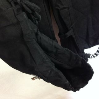 VTG 90s TRIPP NYC Mens XS Baggy Studded Black Pants Shorts Chain Straps 30 x 31 4