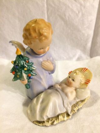 Rare Vintage Hummel Angel Christmas Tree Jesus Figurine W.  Germany Goebel Manger