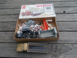 Vintage Amt Autocar Dump Truck,  Various Model Kit Parts 60s