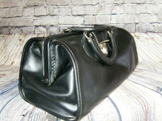 Vintage Dr.  Bag Purse Black Wear Best Velva Top Grain Cowhide 1940s