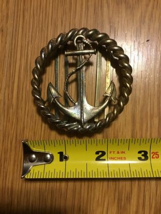 Vintage Brass 2.  5” Nautical Ship Anchor Retro Belt Buckle? Very Unique