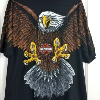 Vintage 1993 Harley Davidson Rare Screaming Eagle T Shirt Mens Xl Both Sides