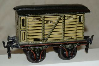 Vintage Prewar Marklin No.  63 Boxcar - 1 Gauge Freight - Tinplate - Germany