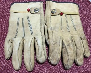 Wells Lamont Vintage Gloves Brotherhood Leather 1178 Rare Freddy Krueger