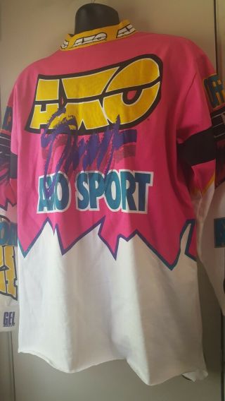 Vintage 1992 Axo Sport Motocross Jersey Shirt Yamaha Damon Bradshaw Size Large
