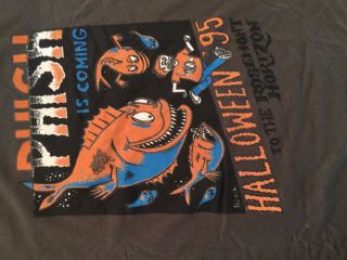 Vintage 1995 Phish Halloween Tour T Shirt Dead Stock Size Xl Jim Pollock
