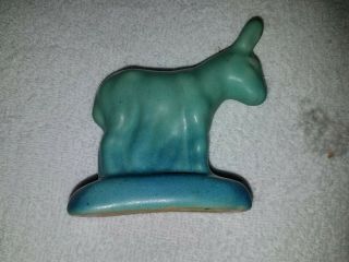 Vintage Van Briggle Blue/aqua Donkey Figurine