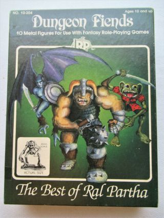Dungeon Fiends The Best Of Ral Partha Vintage 10 Metal 25 Mm Figures