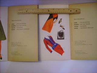 Vintage Great Britain Modern Holland Miss Series,  A Doll Dressing Book,  Paper Doll 3