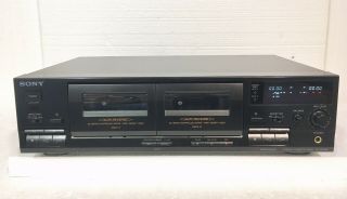 Vintage Sony Tc - Wr465 Dual Cassette Player/recorder - - Minty - All Belts