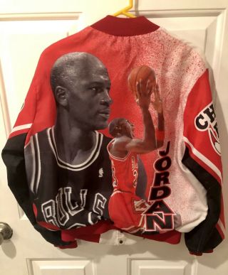 Vintage 90 ' s Chalk Line Chicago Bulls Jacket Michael Jordan Men’s Size Large 2