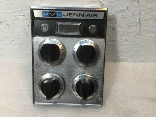 Jenn Air,  Oem Stove,  Range Vintage Control Panel 4 Burner Switch
