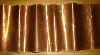 Vintage Antique Raw Real Copper Sheet Sheeting Real Copper Industrial Supply