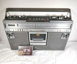 Rare Vintage Quasar Gx3641 Boombox Ghetto Blaster Cassette Great Loud