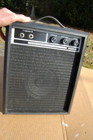 Vintage Small Sears Solid State Amp Tremolo Effect 1960 