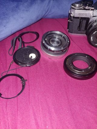 Vintage Camera Canon AE - 1 Program Lens FD 50mm 1: 1.  8 Japan Rolev M.  G.  52mm 3
