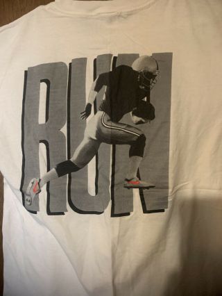 Rare Vintage Nike Bo Jackson Hit Run T Shirt 5