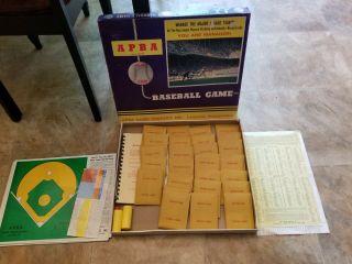 Vintage Apba Major League Baseball Game (1980 Season) - Complete &