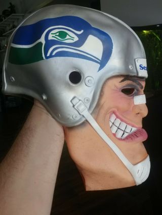 Seattle Seahawks Vintage Bruiser The 12th Man Helmet Mask