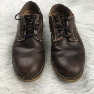 Vintage LL Bean Brown Leather Men’s Moc Toe Oxford Shoes Size 9.  5 W 131610 2