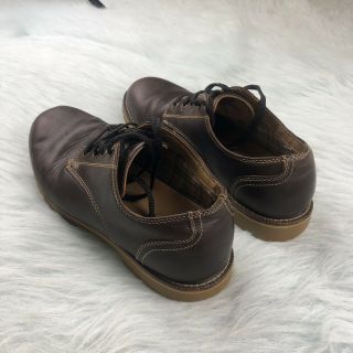 Vintage LL Bean Brown Leather Men’s Moc Toe Oxford Shoes Size 9.  5 W 131610 3