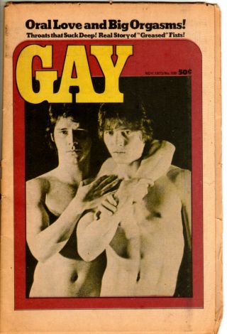 3 Issues Of " Gay " Newspaper Vintage 70s Gay Liberation
