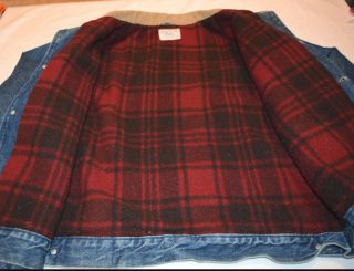 Vintage Polo Ralph Lauren Men`s Denim Jacket Size XL Flannel Lined Made In USA 6