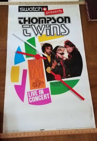 Thomson Twins - Vintage 1985 Concert Poster - Large Size - Detroit