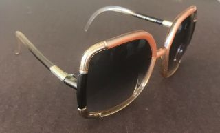 Vintage 70’s Ted Lapidus Paris Oversize Sunglasses Made In France