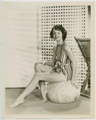 Rochelle Hudson Sexy Leggy Swimsuit Vintage Portrait Photo 1935