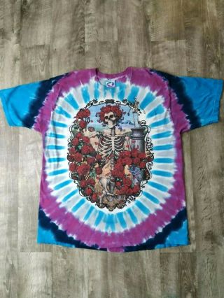 Vtg Grateful Dead 1995 Liquid Blue 30 Years Bertha Roses T - Shirt Xl X - Large